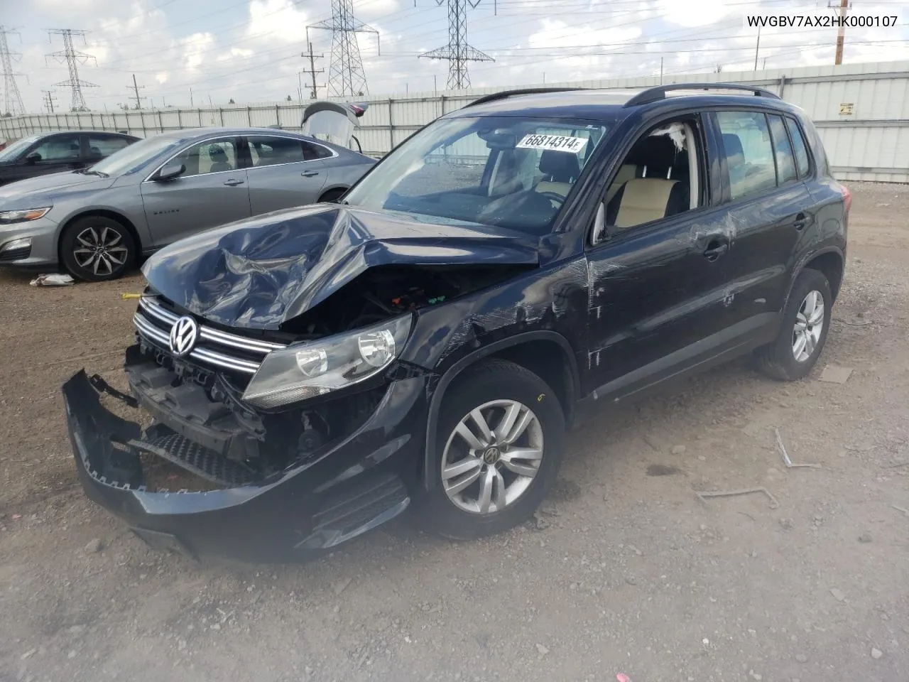 WVGBV7AX2HK000107 2017 Volkswagen Tiguan S