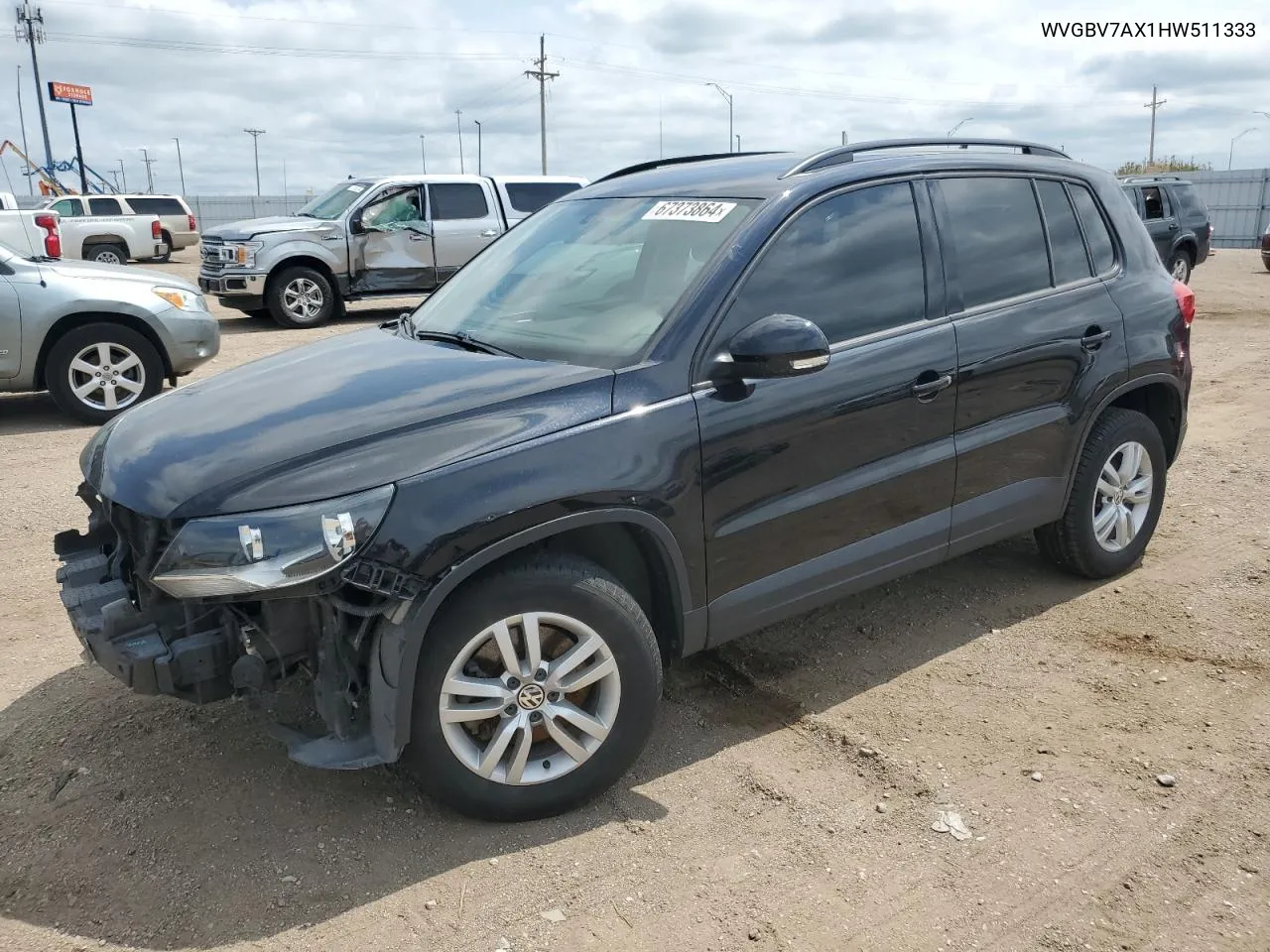 2017 Volkswagen Tiguan S VIN: WVGBV7AX1HW511333 Lot: 67373864