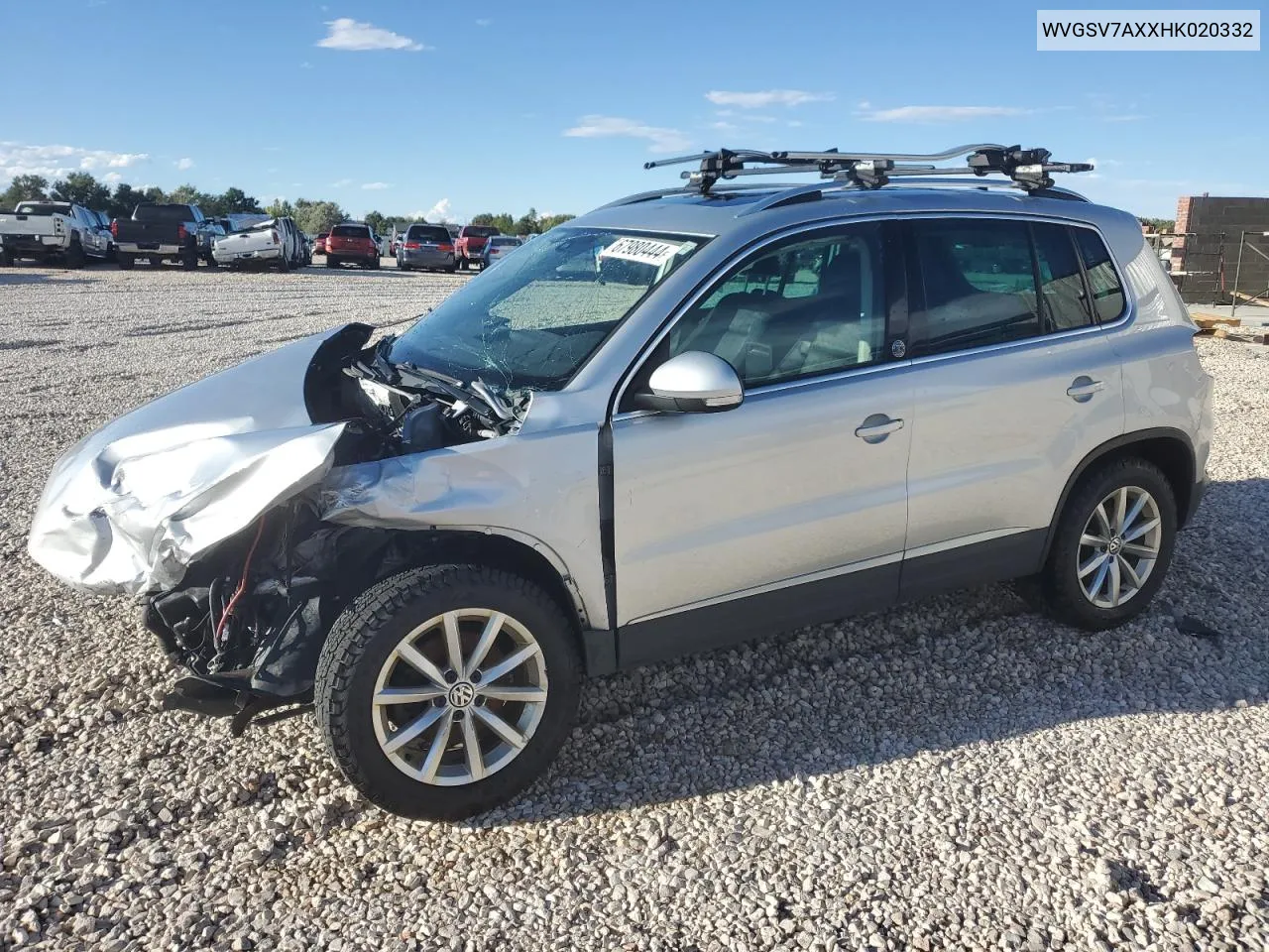 2017 Volkswagen Tiguan Wolfsburg VIN: WVGSV7AXXHK020332 Lot: 67980444