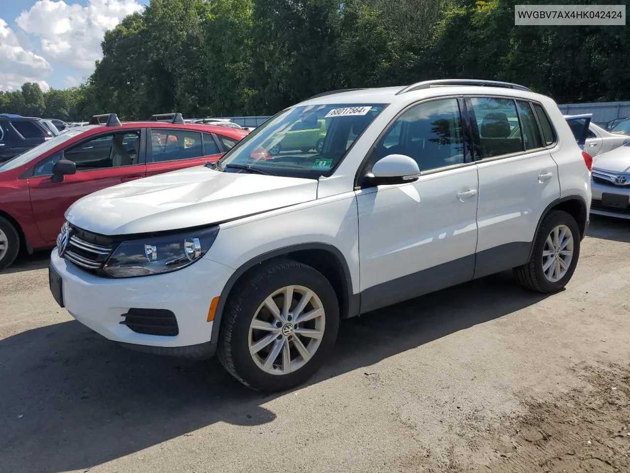 2017 Volkswagen Tiguan S VIN: WVGBV7AX4HK042424 Lot: 68017564