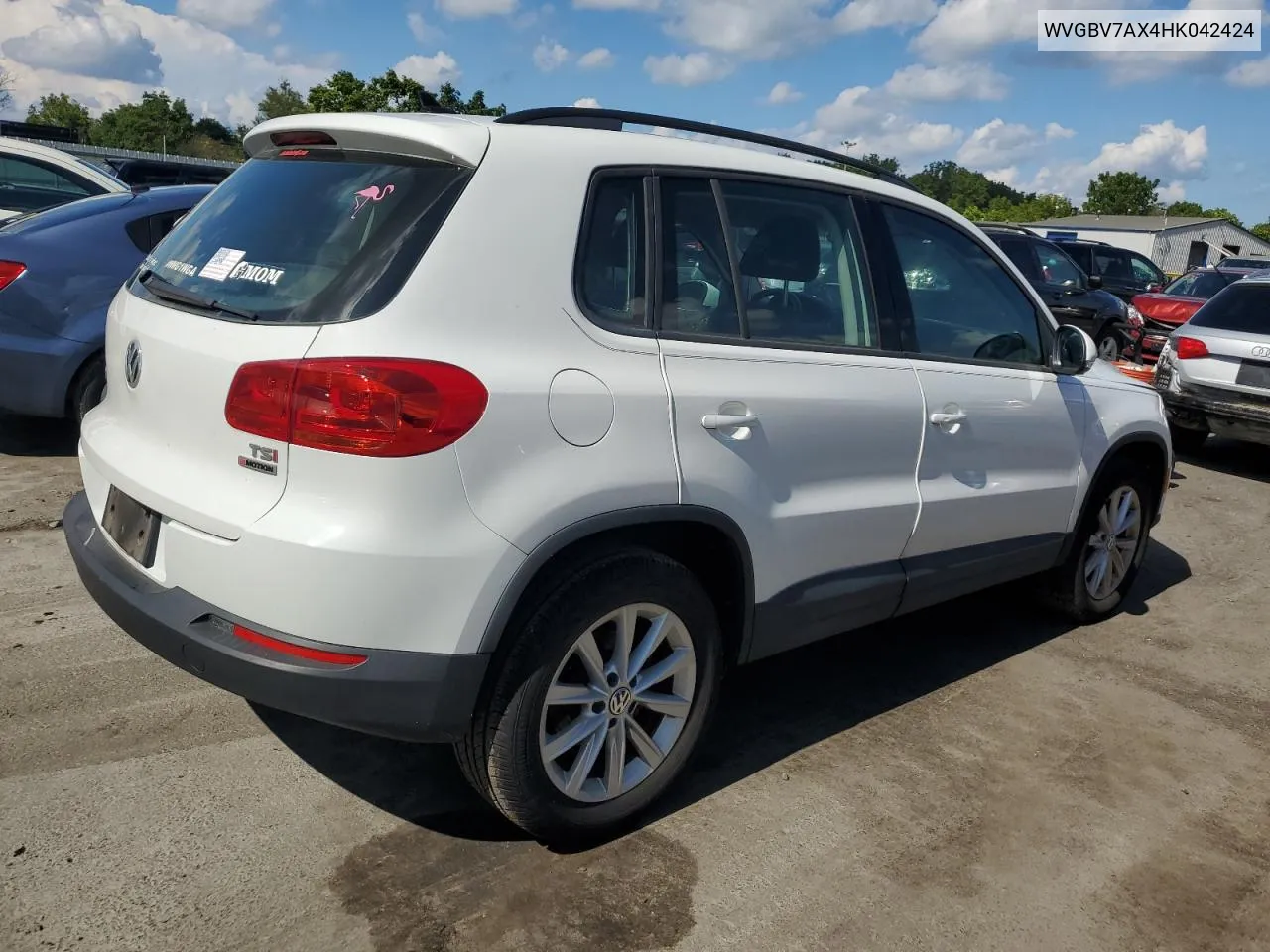 2017 Volkswagen Tiguan S VIN: WVGBV7AX4HK042424 Lot: 68017564