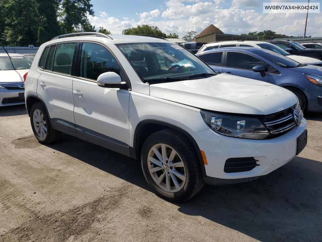 2017 Volkswagen Tiguan S VIN: WVGBV7AX4HK042424 Lot: 68017564