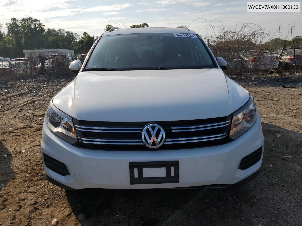 WVGBV7AX8HK000130 2017 Volkswagen Tiguan S