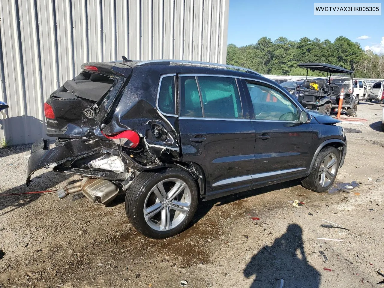 2017 Volkswagen Tiguan Sport VIN: WVGTV7AX3HK005305 Lot: 69041184