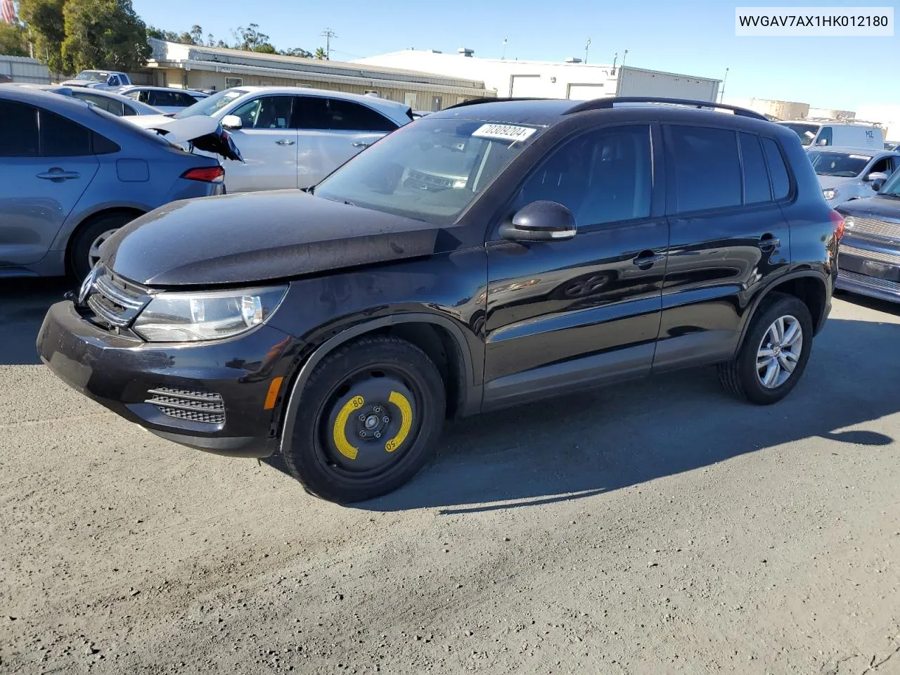 2017 Volkswagen Tiguan S VIN: WVGAV7AX1HK012180 Lot: 70309204