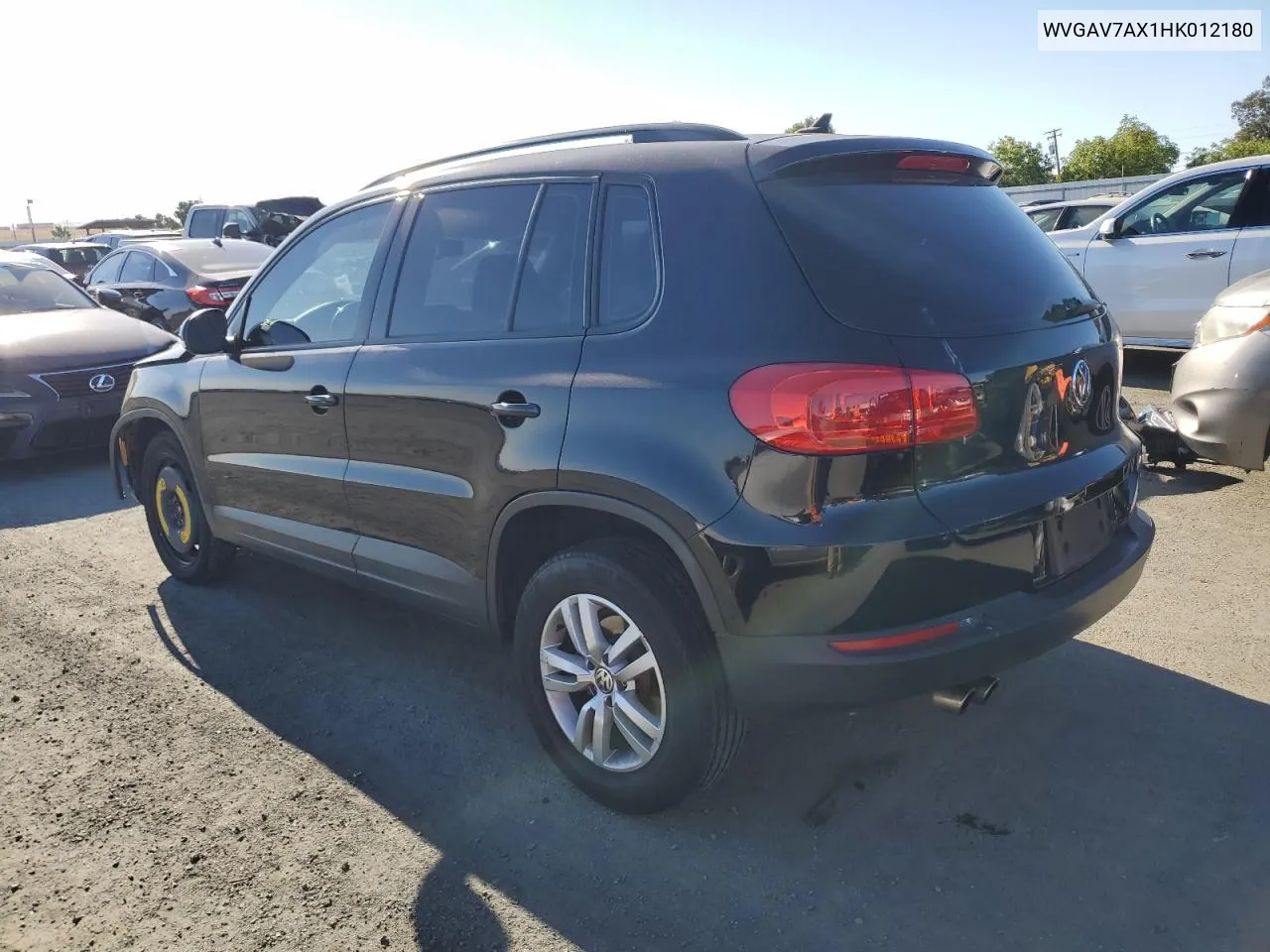 2017 Volkswagen Tiguan S VIN: WVGAV7AX1HK012180 Lot: 70309204