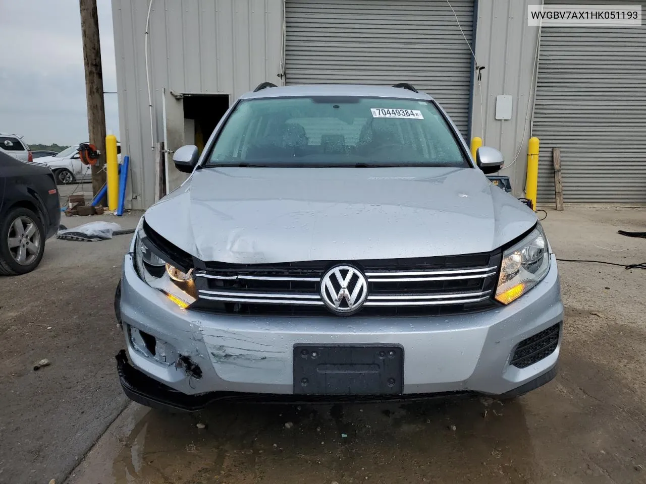 2017 Volkswagen Tiguan S VIN: WVGBV7AX1HK051193 Lot: 70449384