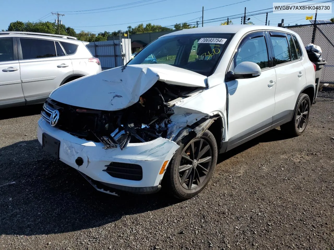 2017 Volkswagen Tiguan S VIN: WVGBV7AX8HK048730 Lot: 70693754