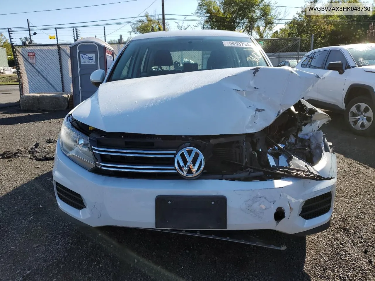 WVGBV7AX8HK048730 2017 Volkswagen Tiguan S