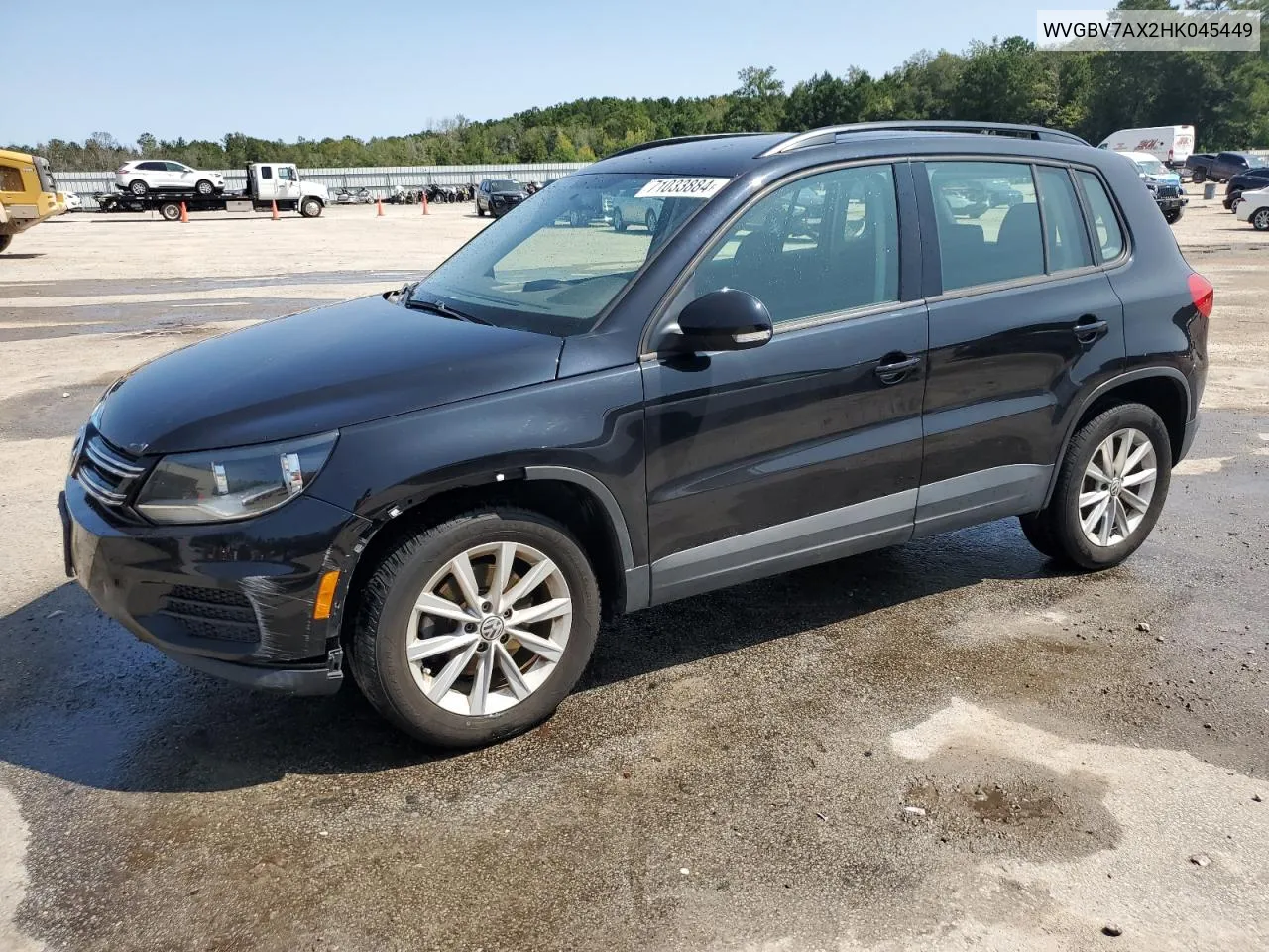 2017 Volkswagen Tiguan S VIN: WVGBV7AX2HK045449 Lot: 71033884