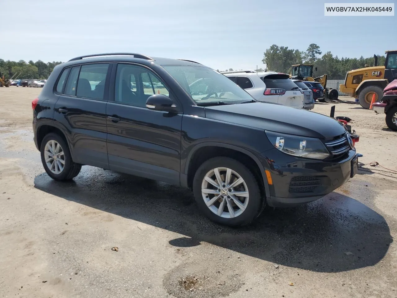 2017 Volkswagen Tiguan S VIN: WVGBV7AX2HK045449 Lot: 71033884