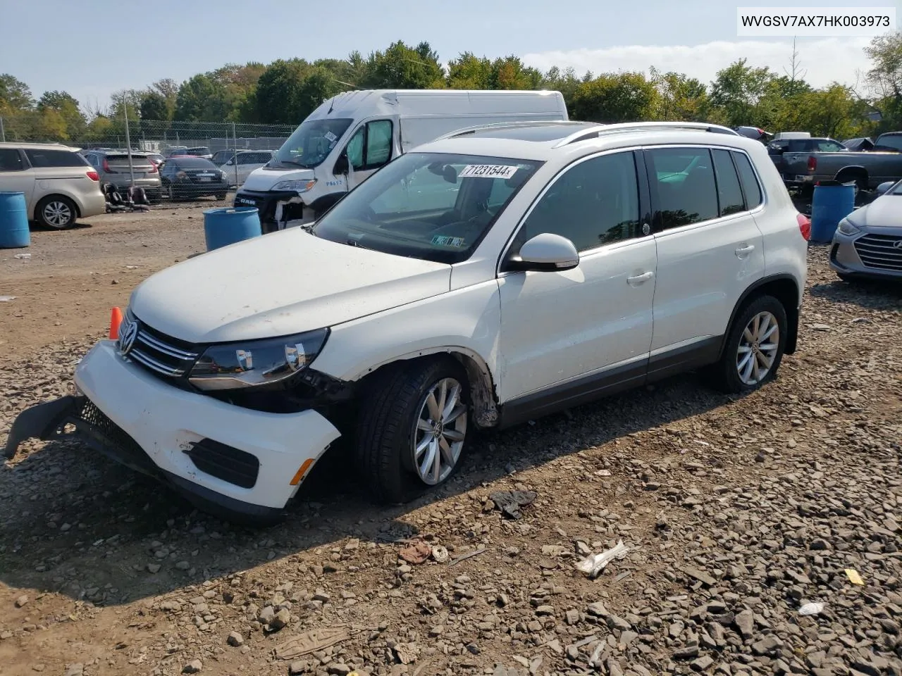 2017 Volkswagen Tiguan Wolfsburg VIN: WVGSV7AX7HK003973 Lot: 71231544