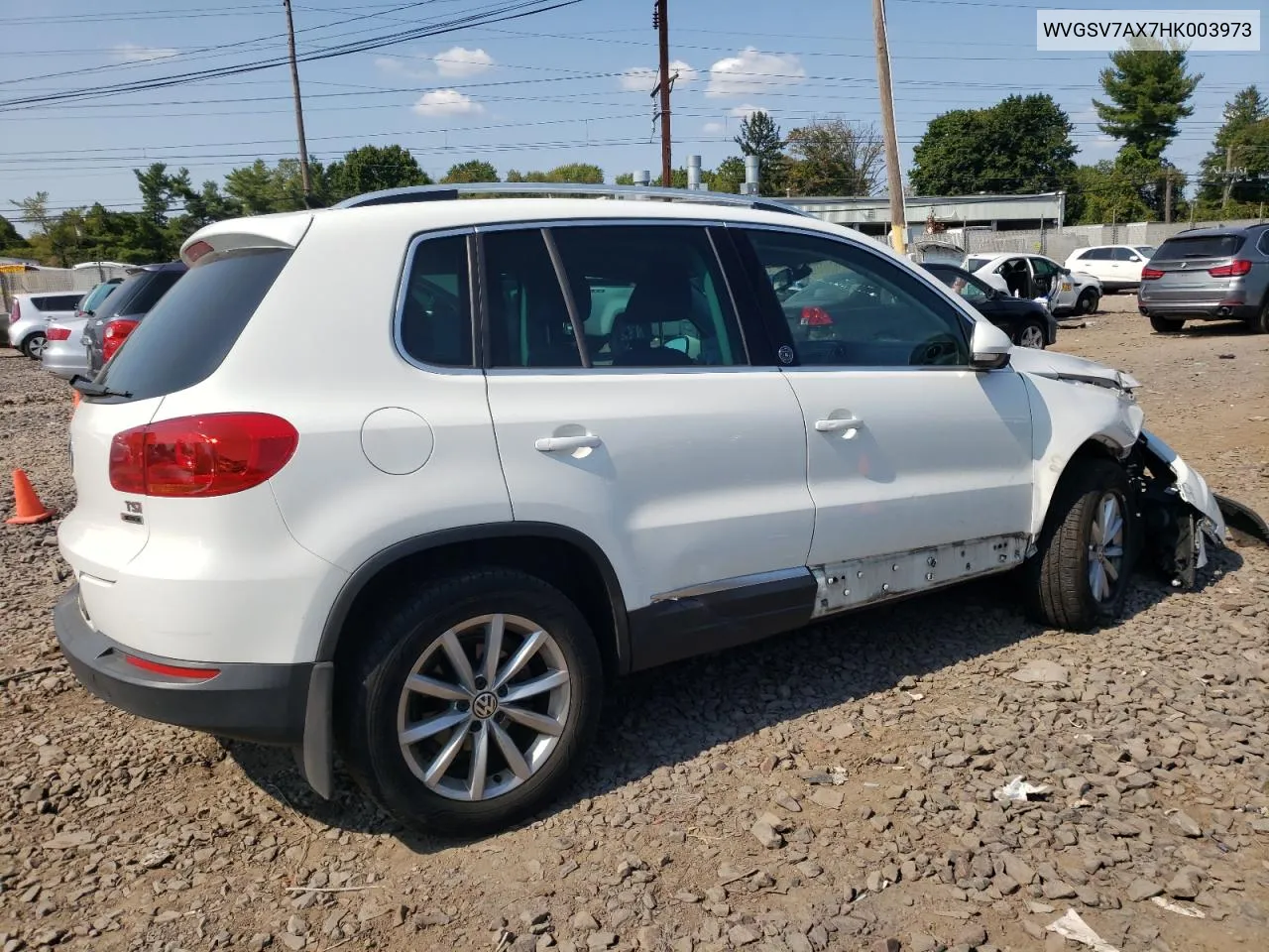 2017 Volkswagen Tiguan Wolfsburg VIN: WVGSV7AX7HK003973 Lot: 71231544