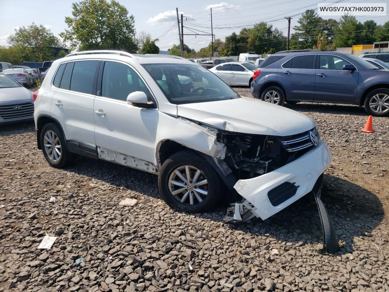 2017 Volkswagen Tiguan Wolfsburg VIN: WVGSV7AX7HK003973 Lot: 71231544