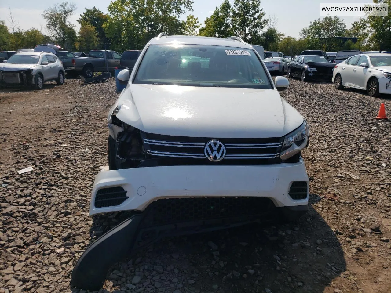 2017 Volkswagen Tiguan Wolfsburg VIN: WVGSV7AX7HK003973 Lot: 71231544