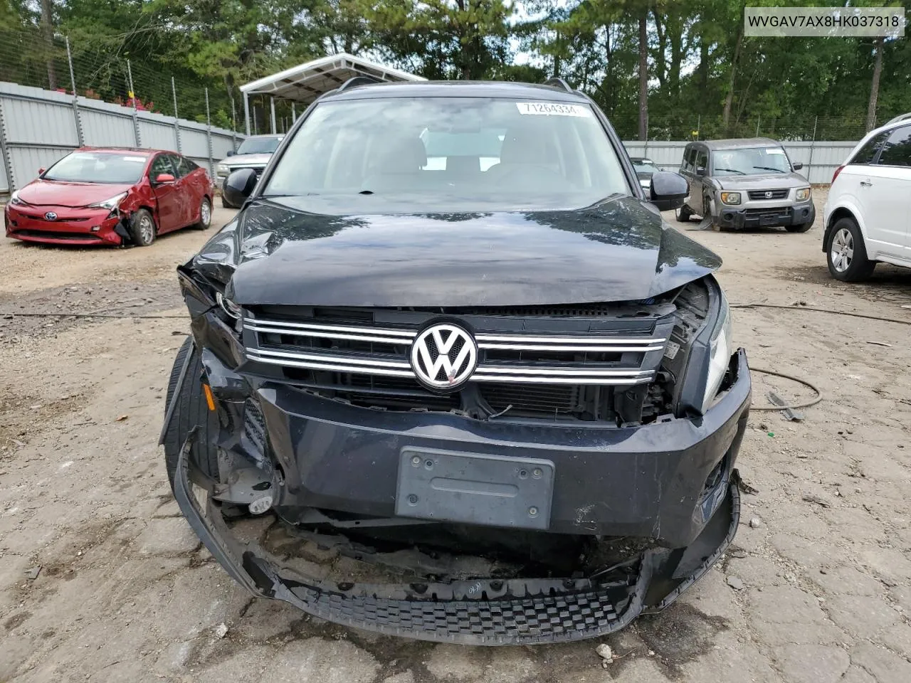 WVGAV7AX8HK037318 2017 Volkswagen Tiguan S