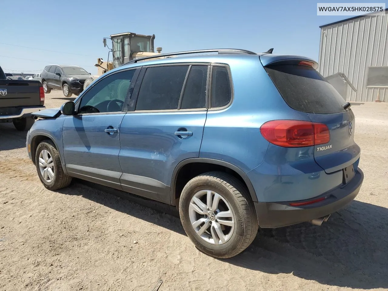 WVGAV7AX5HK028575 2017 Volkswagen Tiguan S