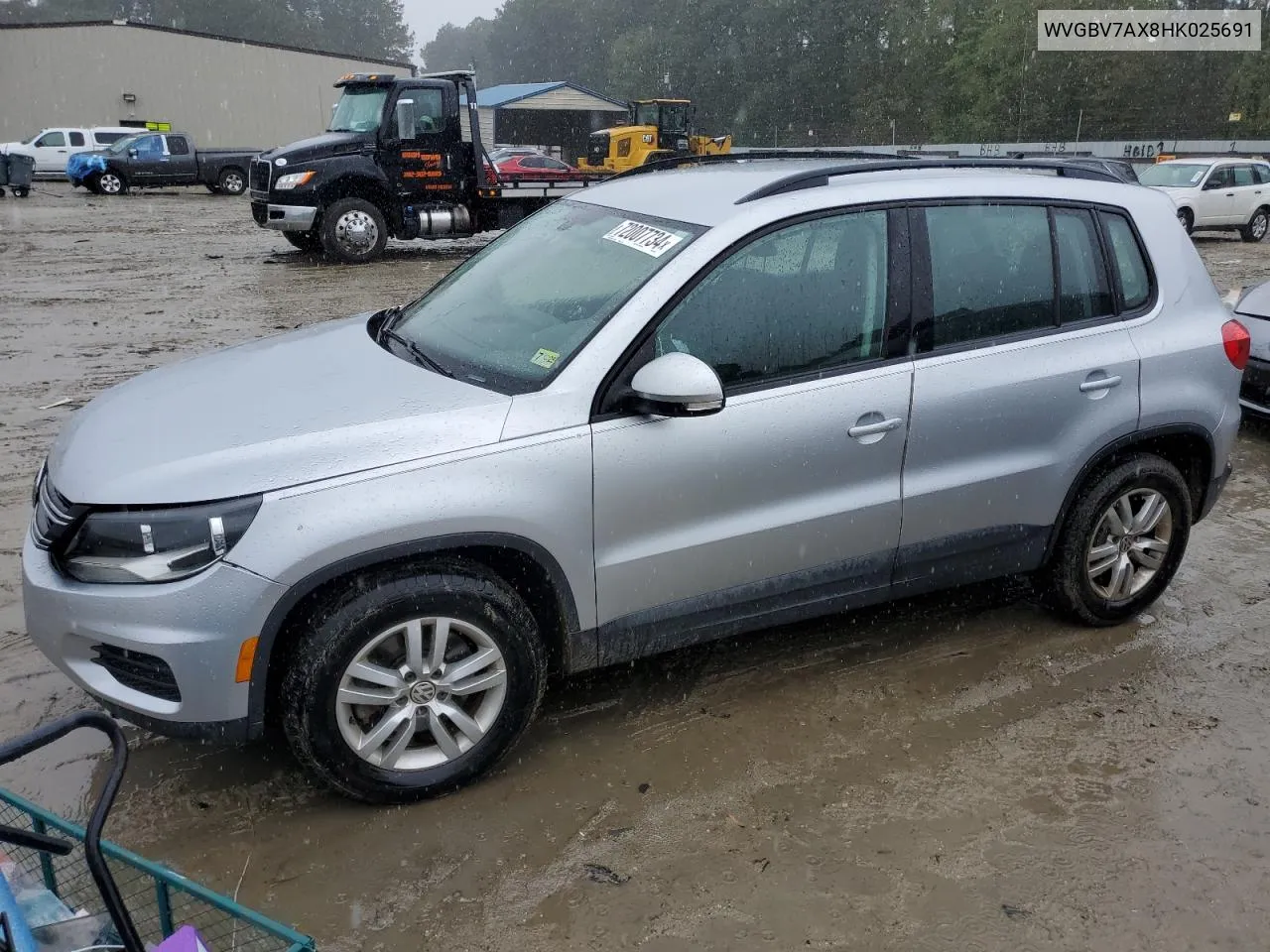 2017 Volkswagen Tiguan S VIN: WVGBV7AX8HK025691 Lot: 72007734