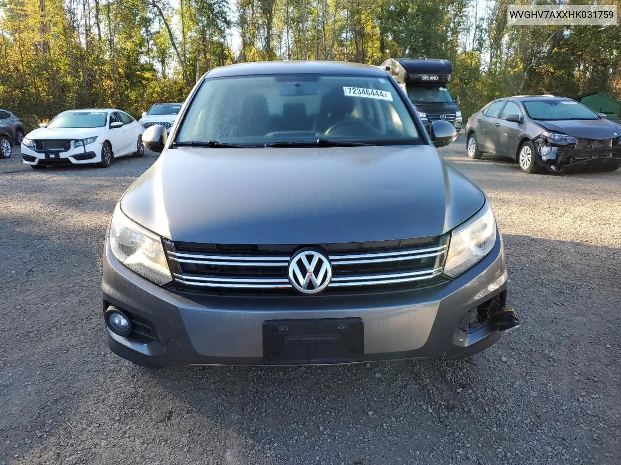 WVGHV7AXXHK031759 2017 Volkswagen Tiguan Trendline