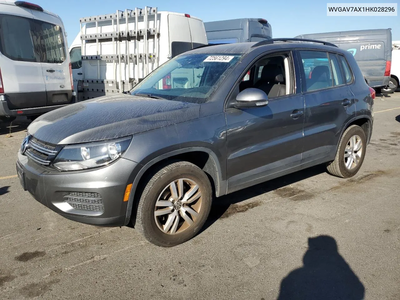 2017 Volkswagen Tiguan S VIN: WVGAV7AX1HK028296 Lot: 72561294