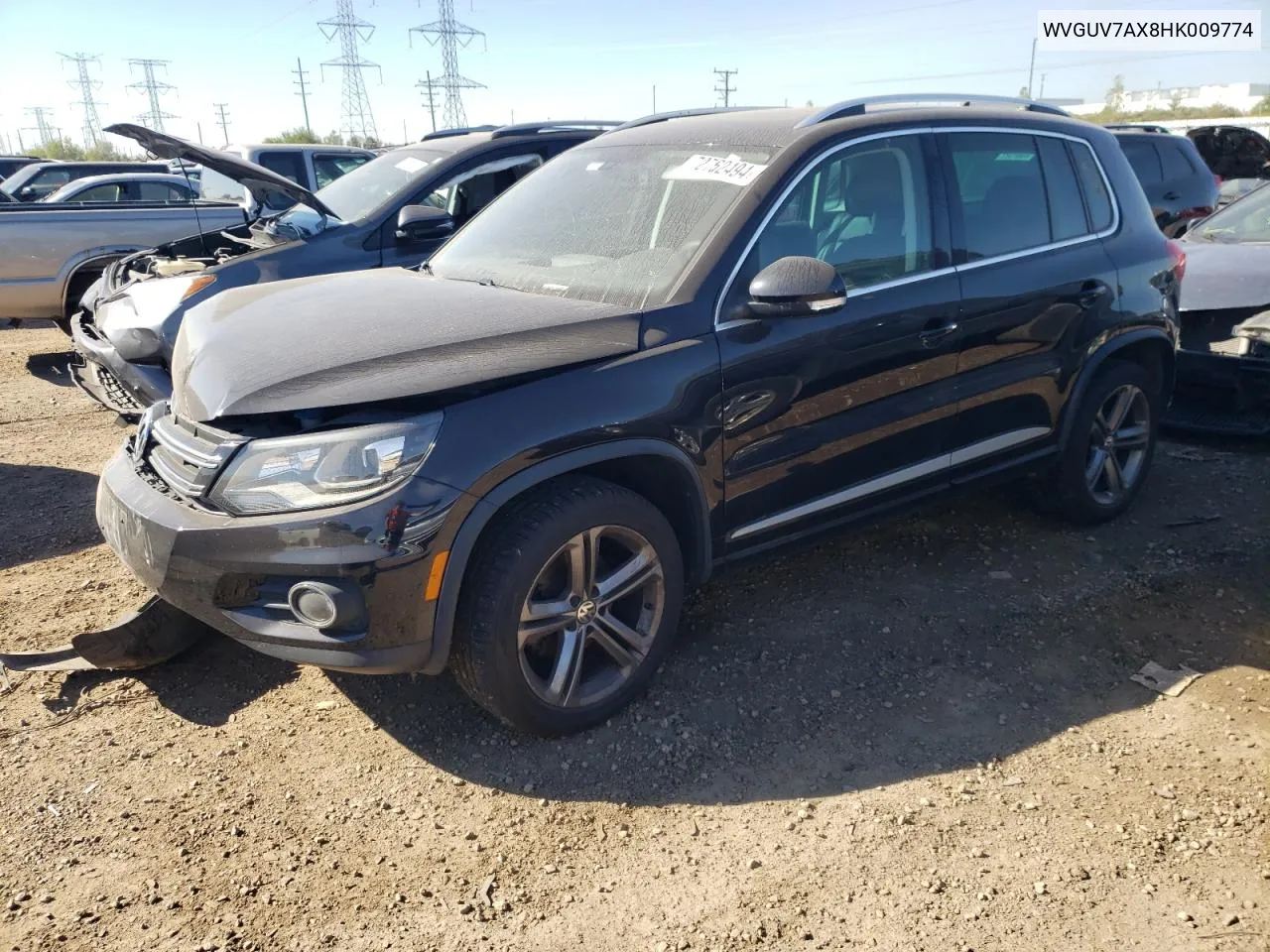 2017 Volkswagen Tiguan Sport VIN: WVGUV7AX8HK009774 Lot: 72762494