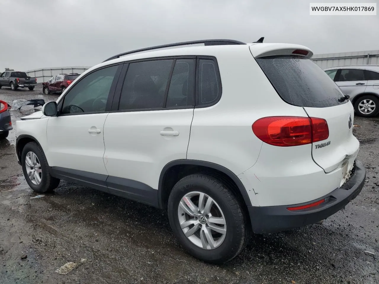 2017 Volkswagen Tiguan S VIN: WVGBV7AX5HK017869 Lot: 72956284