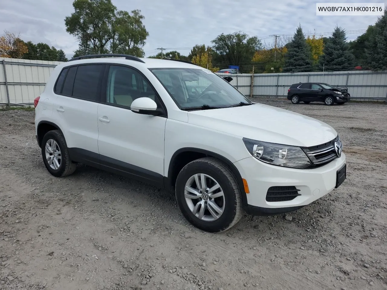 2017 Volkswagen Tiguan S VIN: WVGBV7AX1HK001216 Lot: 73149364