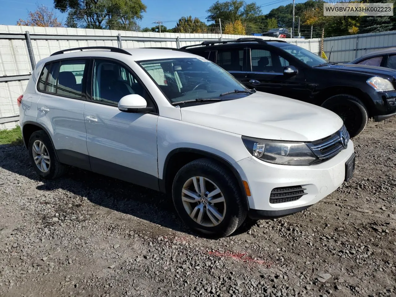 2017 Volkswagen Tiguan S VIN: WVGBV7AX3HK002223 Lot: 73569334