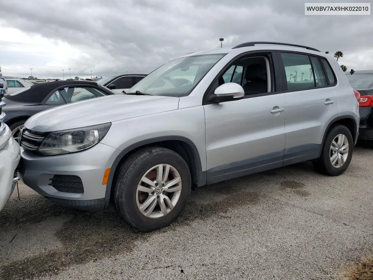 2017 Volkswagen Tiguan S VIN: WVGBV7AX9HK022010 Lot: 74078064