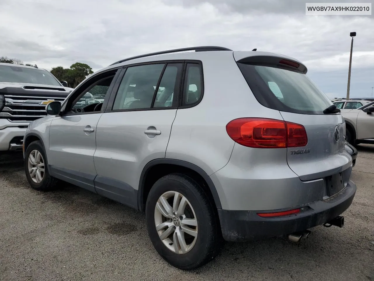 WVGBV7AX9HK022010 2017 Volkswagen Tiguan S