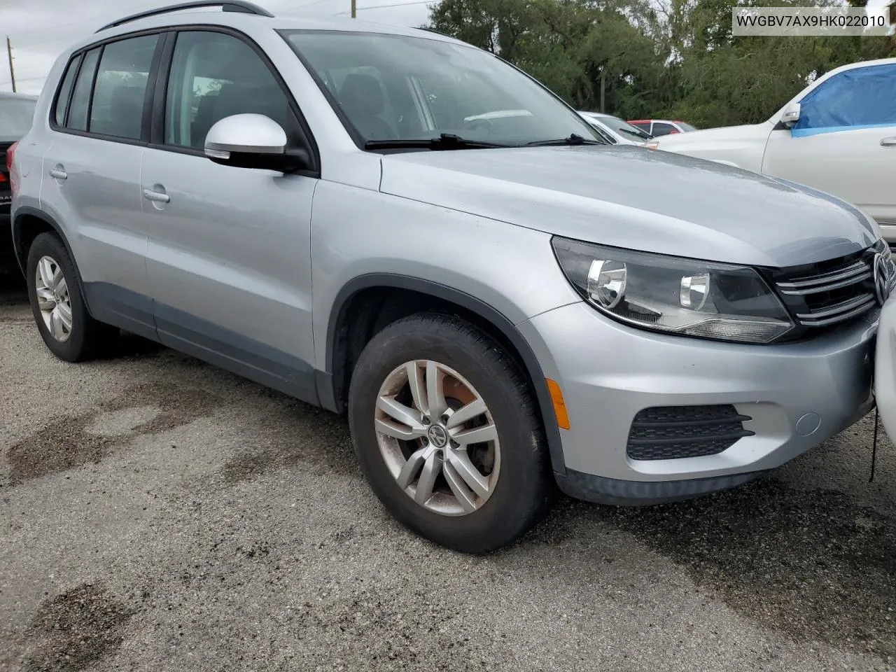 WVGBV7AX9HK022010 2017 Volkswagen Tiguan S