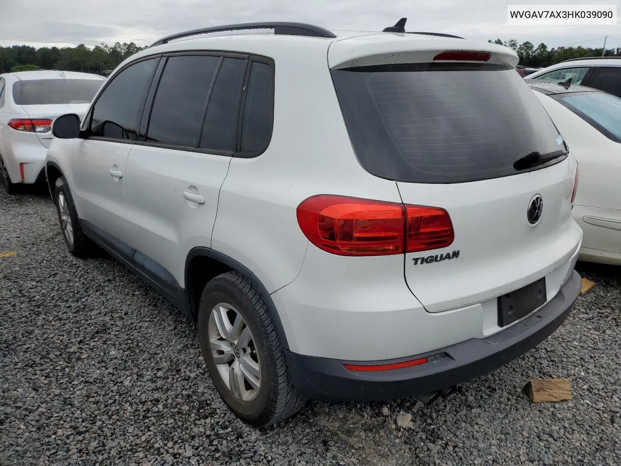 2017 Volkswagen Tiguan S VIN: WVGAV7AX3HK039090 Lot: 74625704