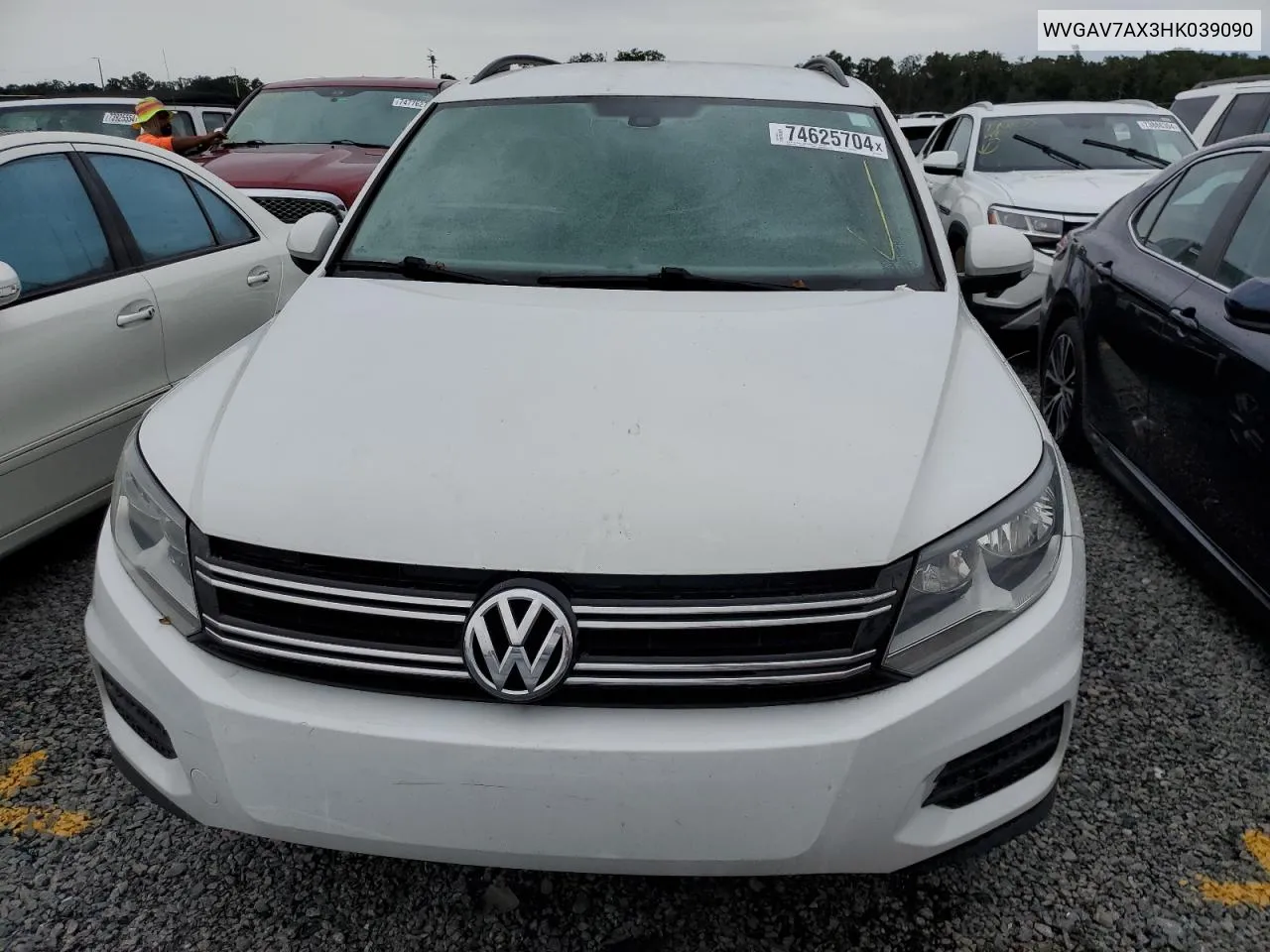 WVGAV7AX3HK039090 2017 Volkswagen Tiguan S