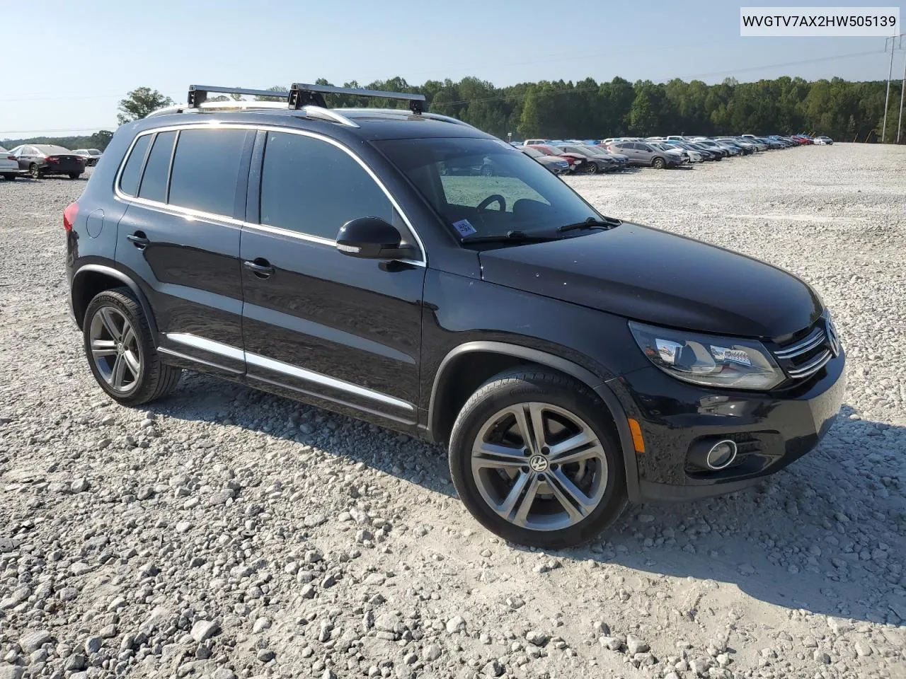 2017 Volkswagen Tiguan Sport VIN: WVGTV7AX2HW505139 Lot: 74750054