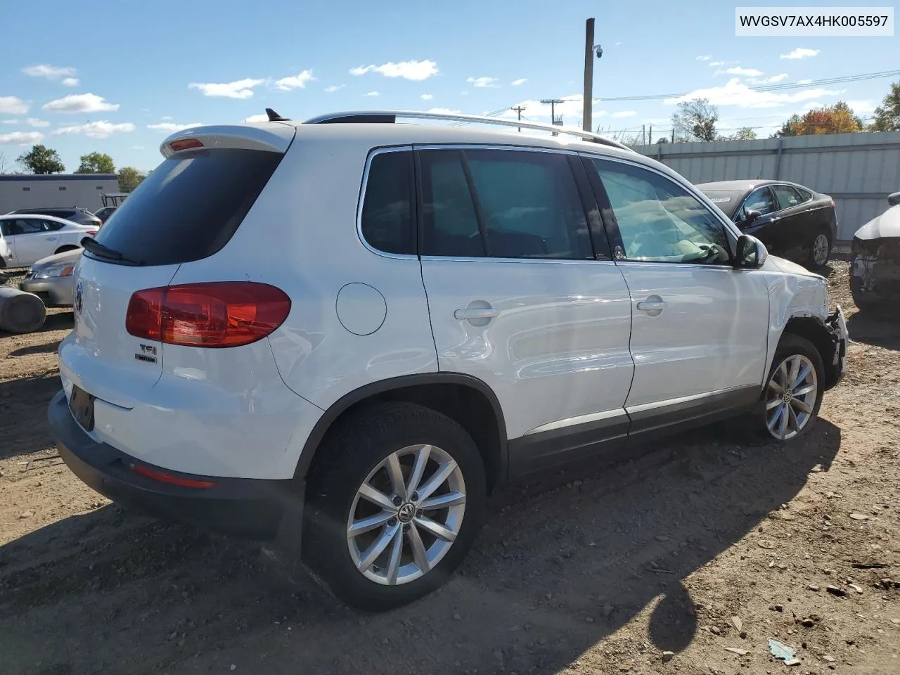 2017 Volkswagen Tiguan Wolfsburg VIN: WVGSV7AX4HK005597 Lot: 74782324