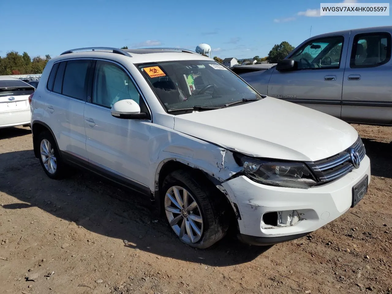 2017 Volkswagen Tiguan Wolfsburg VIN: WVGSV7AX4HK005597 Lot: 74782324