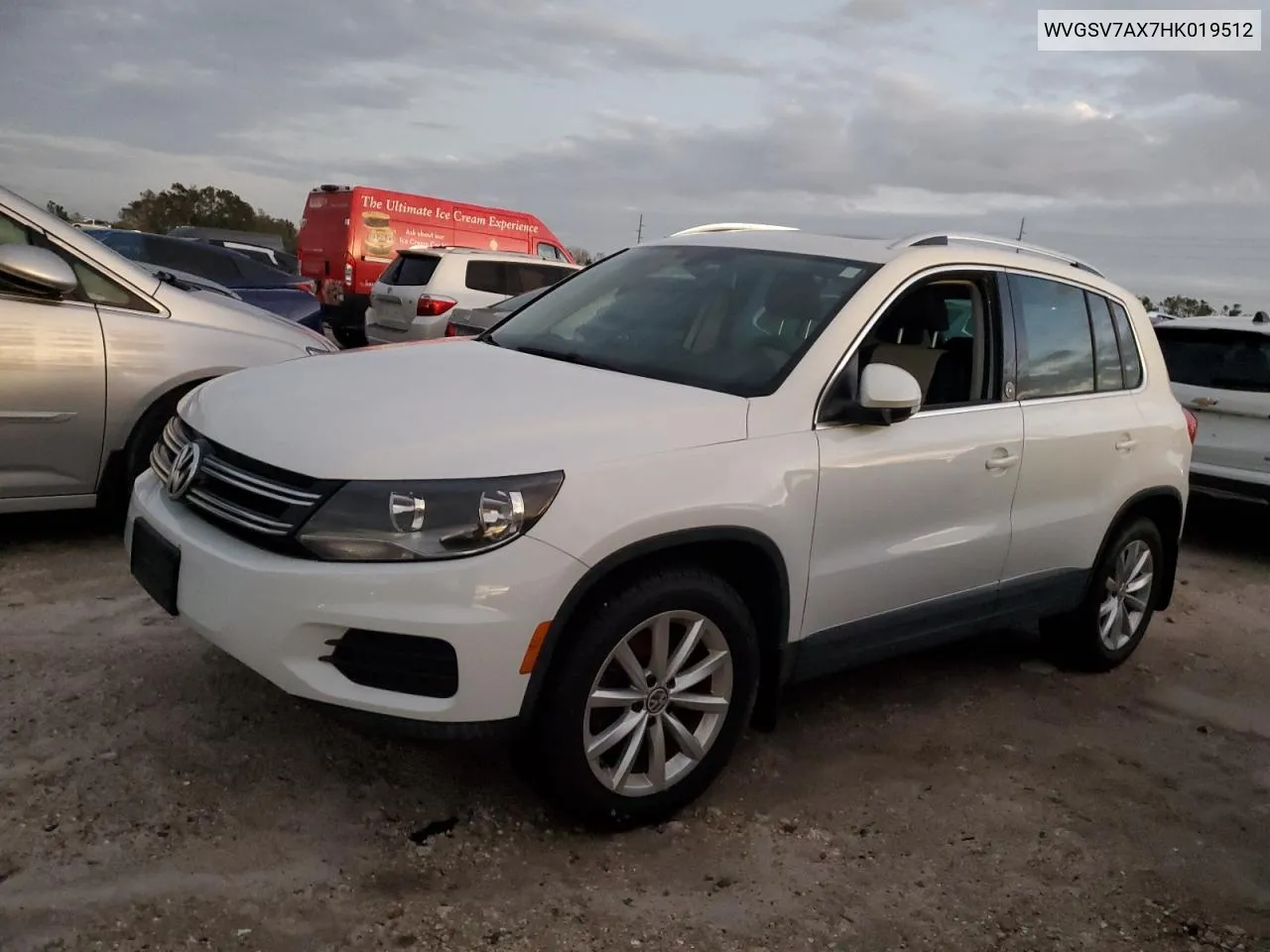 2017 Volkswagen Tiguan Wolfsburg VIN: WVGSV7AX7HK019512 Lot: 74788154