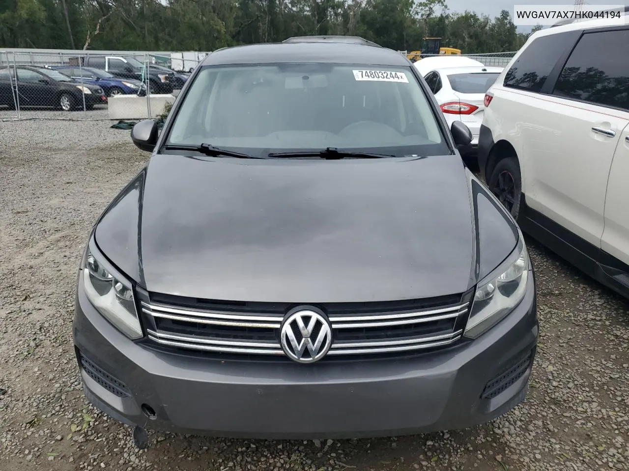 2017 Volkswagen Tiguan S VIN: WVGAV7AX7HK044194 Lot: 74803244