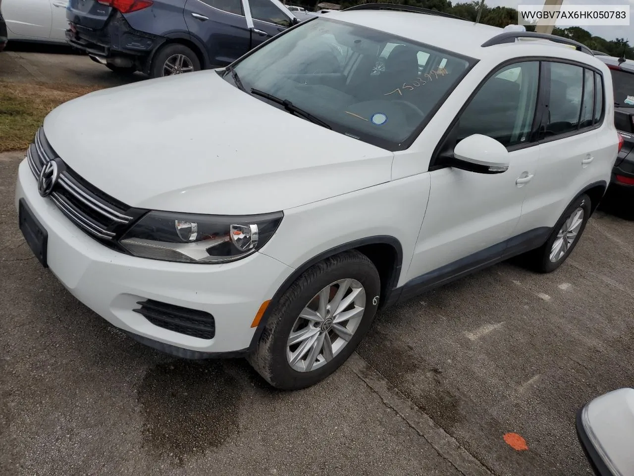 2017 Volkswagen Tiguan S VIN: WVGBV7AX6HK050783 Lot: 75039944