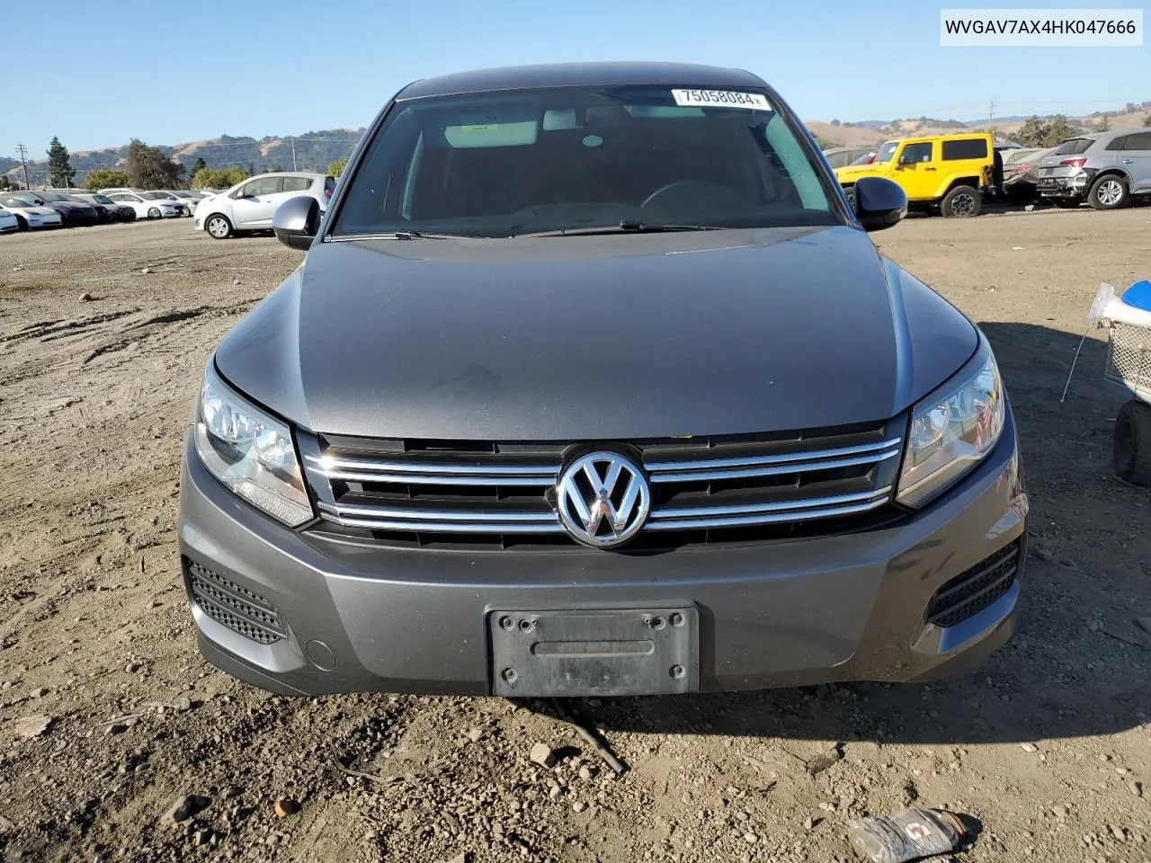 2017 Volkswagen Tiguan S VIN: WVGAV7AX4HK047666 Lot: 75058084