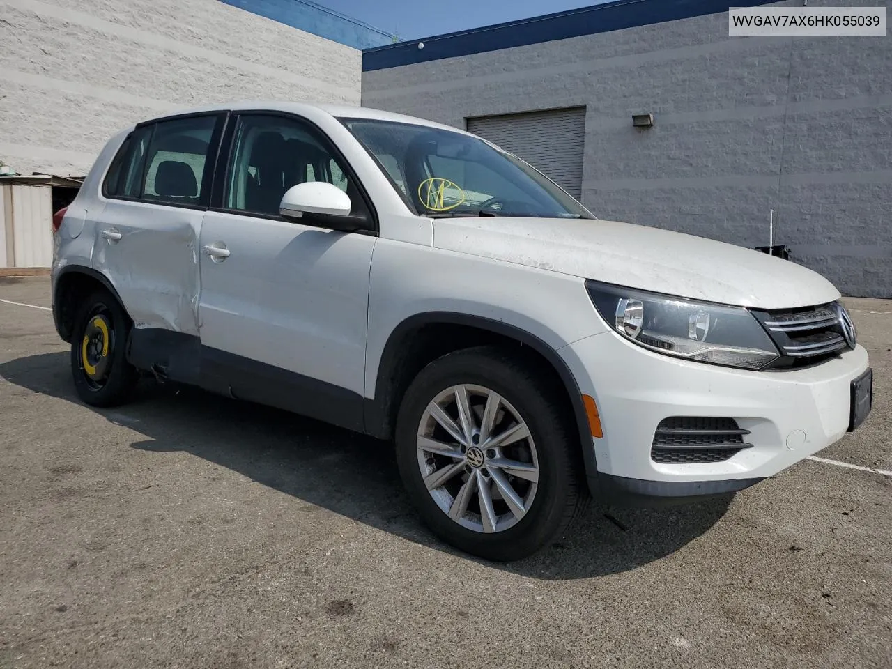 2017 Volkswagen Tiguan S VIN: WVGAV7AX6HK055039 Lot: 75067774