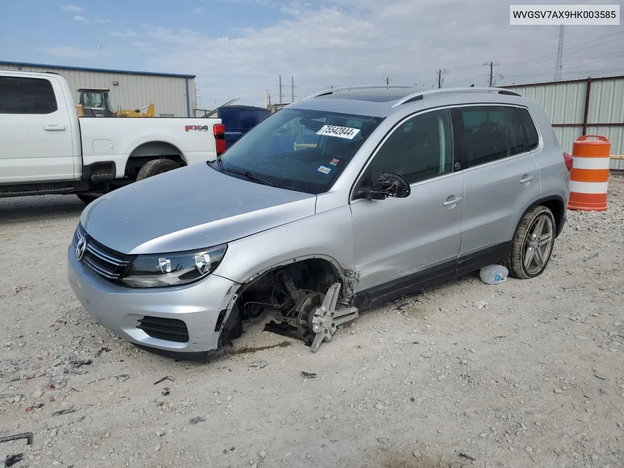 2017 Volkswagen Tiguan Wolfsburg VIN: WVGSV7AX9HK003585 Lot: 75542844