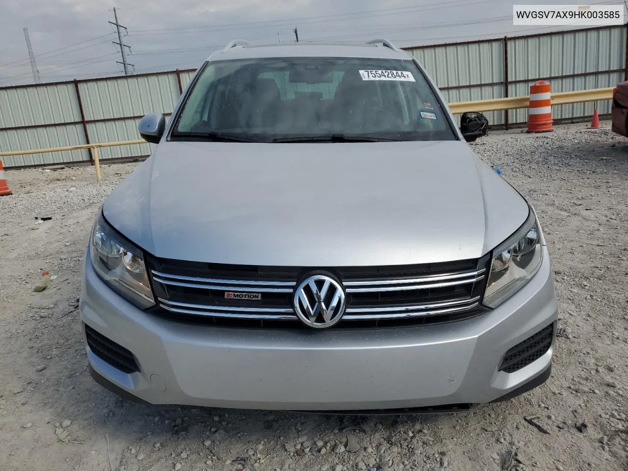 2017 Volkswagen Tiguan Wolfsburg VIN: WVGSV7AX9HK003585 Lot: 75542844