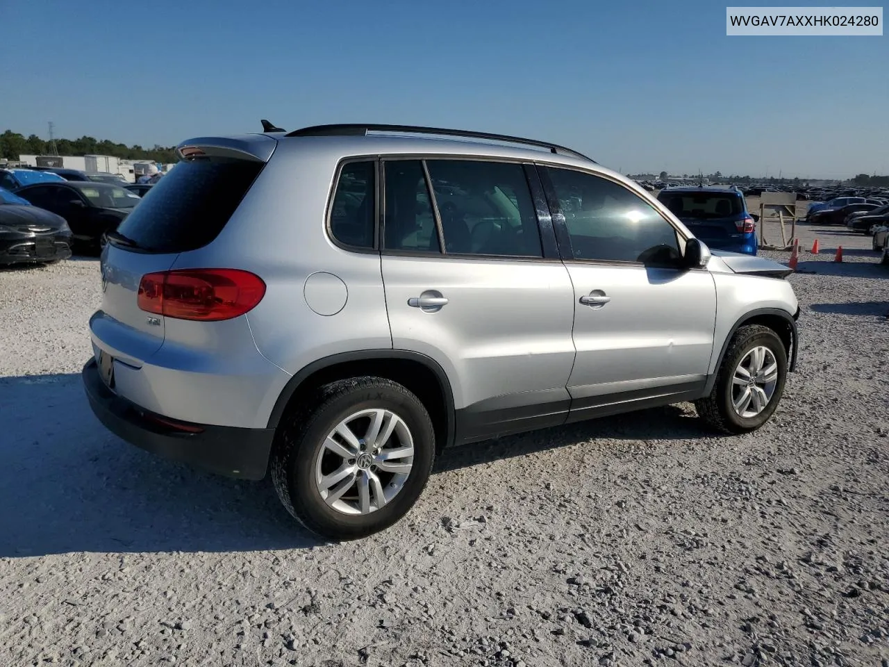 WVGAV7AXXHK024280 2017 Volkswagen Tiguan S