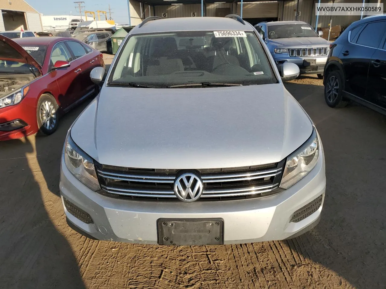 2017 Volkswagen Tiguan S VIN: WVGBV7AXXHK050589 Lot: 75696334