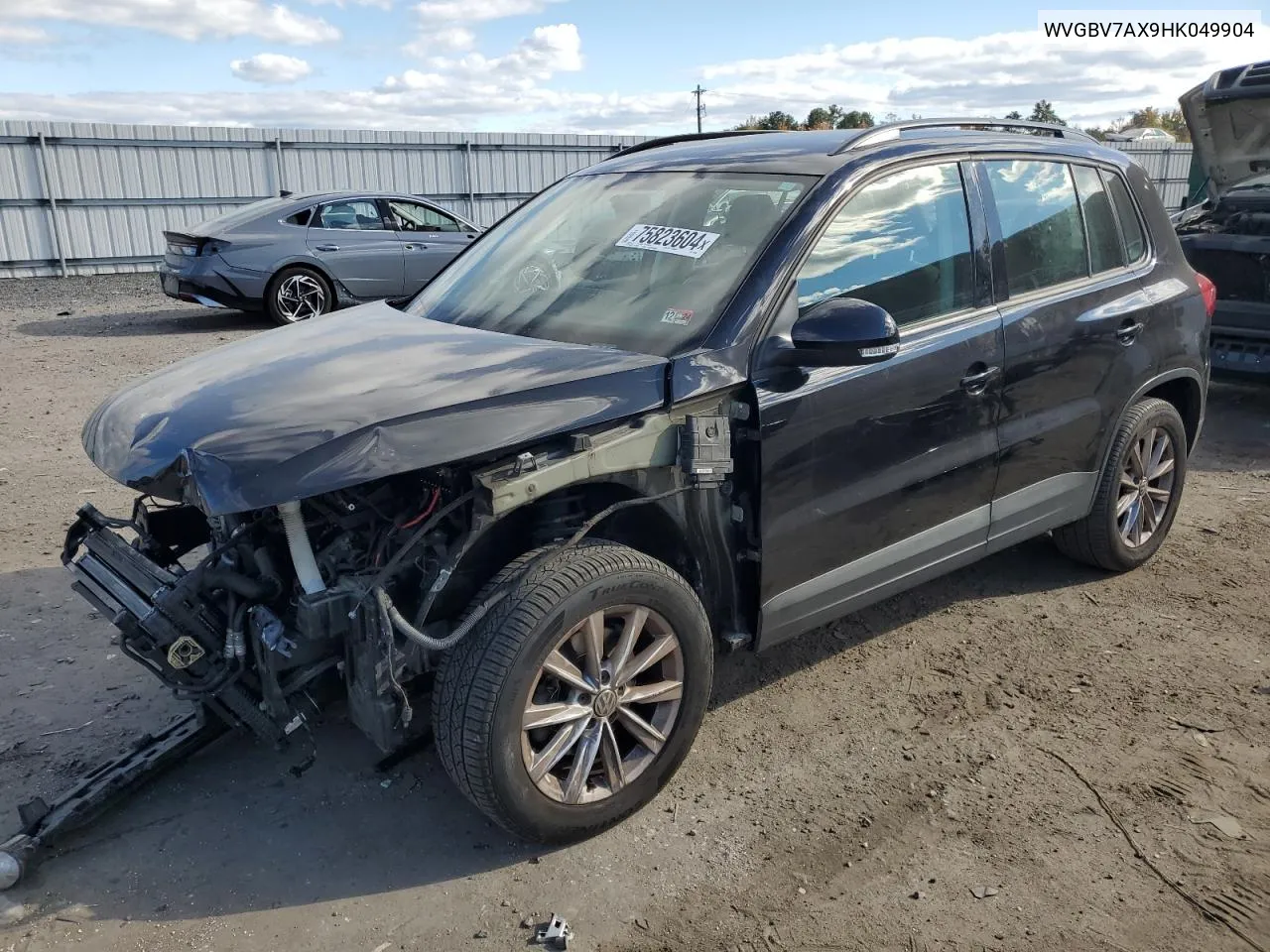 2017 Volkswagen Tiguan S VIN: WVGBV7AX9HK049904 Lot: 75823604