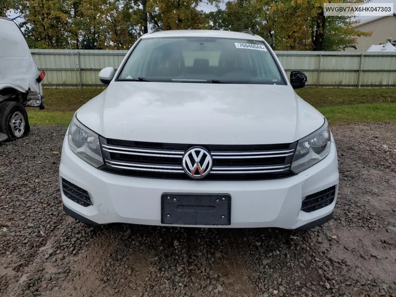 2017 Volkswagen Tiguan S VIN: WVGBV7AX6HK047303 Lot: 76046044