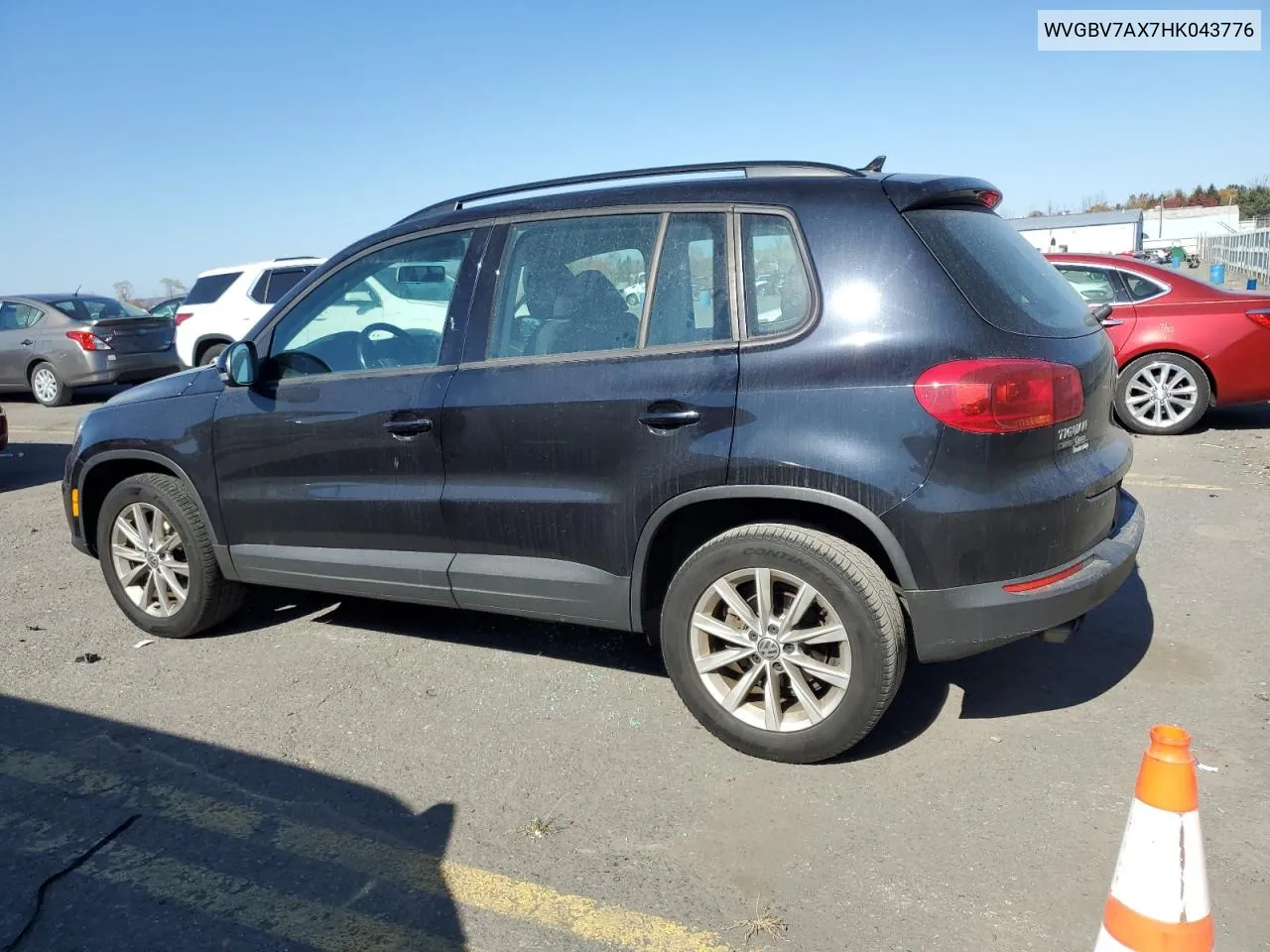 2017 Volkswagen Tiguan S VIN: WVGBV7AX7HK043776 Lot: 76123874