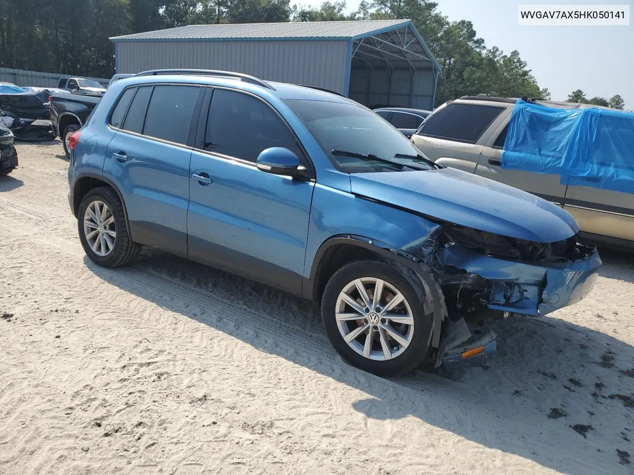 2017 Volkswagen Tiguan S VIN: WVGAV7AX5HK050141 Lot: 76194934