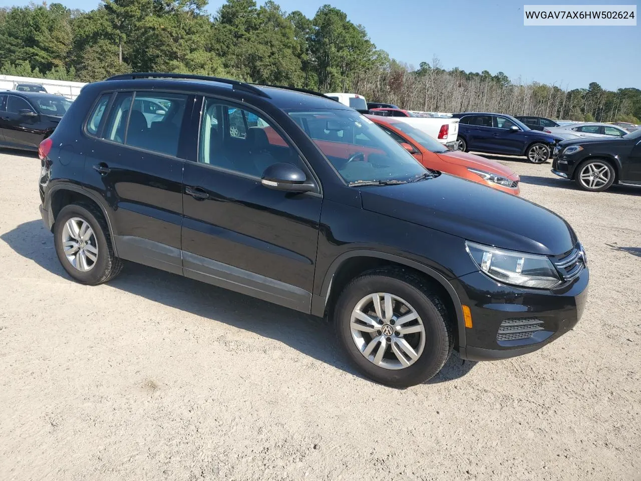 2017 Volkswagen Tiguan S VIN: WVGAV7AX6HW502624 Lot: 76259004